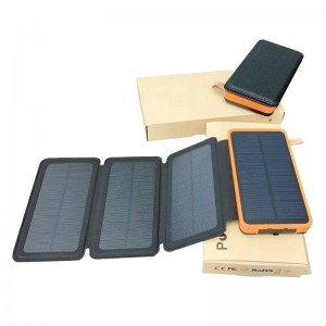 20000 mAh  Güneş Enerjili Solar Powerbank + 3 Panel 20000 mAh  Güneş Enerjili Solar Powerbank + 3 Panel