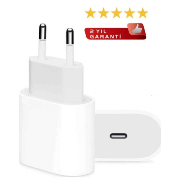 Iphone 11/12/13/14/15  Pro Uyumlu Yeni Nesil Type-c Girişli 20w Hızlı Adaptör Başlık