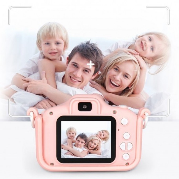 Çocuk Fotoğraf Makinesi 2inç Kılıflı Dijital Selfie Kamera + 32gb Hafıza Kartı Çocuk Fotoğraf Makinesi 2inç Kılıflı Dijital Selfie Kamera + 32gb Hafıza Kartı