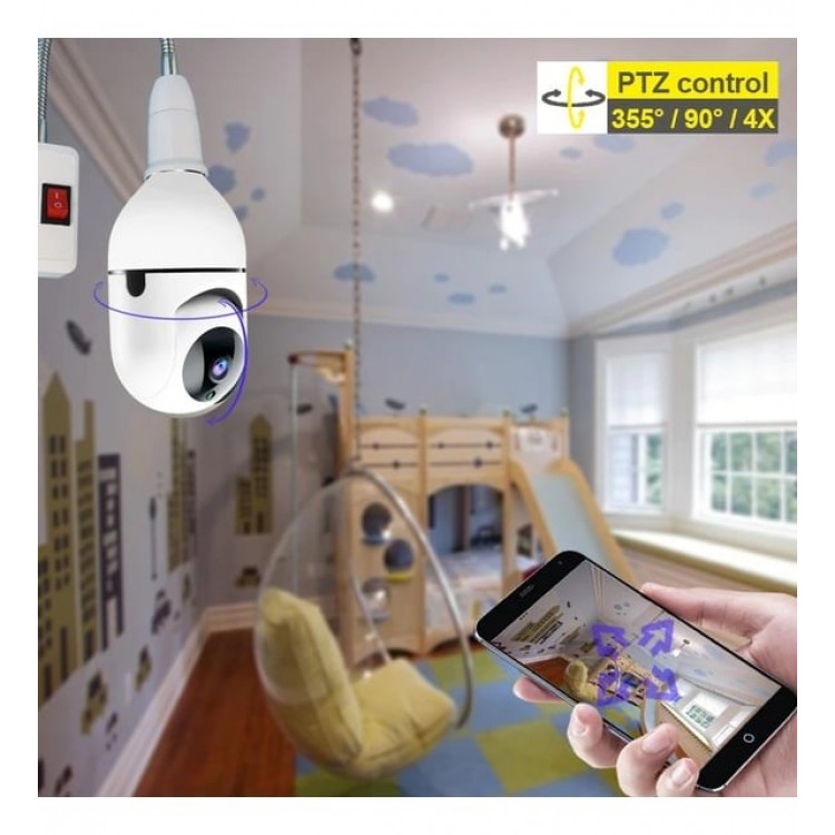 Ampül  İp kamera Gece Görüşlü Konuşma Özellikli Ampül Kamera Ks-605 Ampül  İp kamera Gece Görüşlü Konuşma Özellikli Ampül Kamera Ks-605