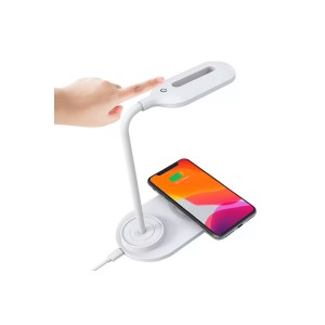 Dokunmatik LED Masa Lambası Wireless Şarj Standlı 360 Derece Esnek - 10W Dokunmatik LED Masa Lambası Wireless Şarj Standlı 360 Derece Esnek - 10W
