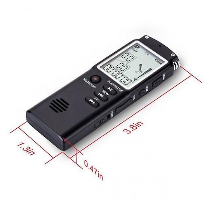 Profesyonel 16 GB Dijital Ses Kaydedici - Ses Kayıt Cihazı - Mp3 Çalar