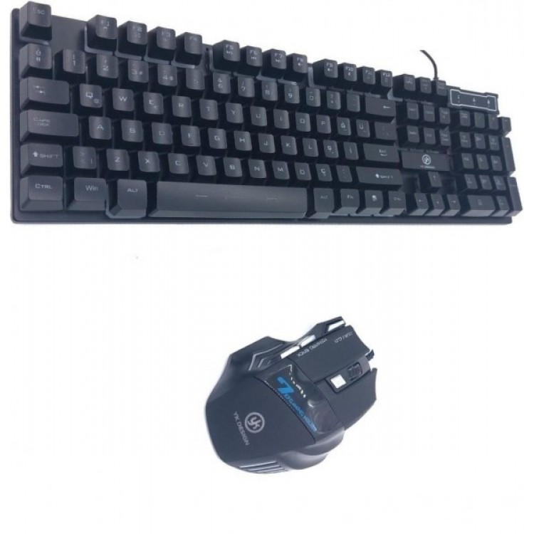 2400 DPI Işıklı  Mouse ve Işıklı Oyuncu Klavye Gaming Set 2400 DPI Işıklı  Mouse ve Işıklı Oyuncu Klavye Gaming Set