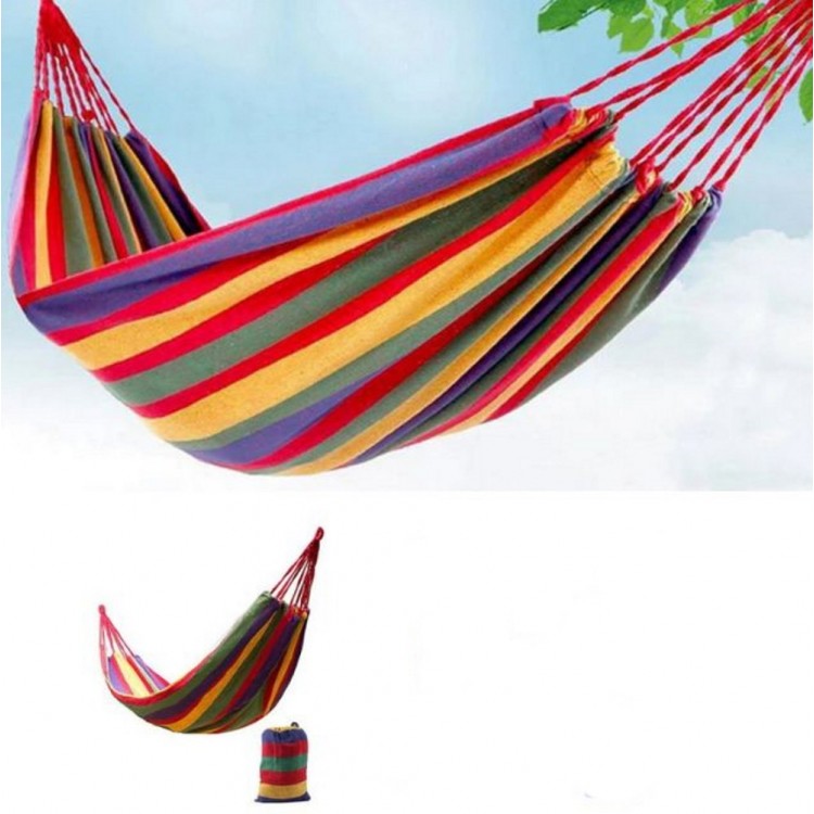 Kamp ve Piknik Hamağı | Dayanıklı Kanvas Kumaş, Su Geçirmez, Taşıma Çantalı (190×80 cm)