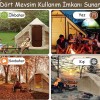 12 Kişilik 4 Mevsim Şişme Kamp Çadırı | 12 m², 420D Oxford Kumaş, Su Geçirmez, 300×400×210 cm