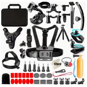 70 Parça Aksiyon Kamera Aksesuar Seti –  Çok Amaçlı Profesyonel Kit