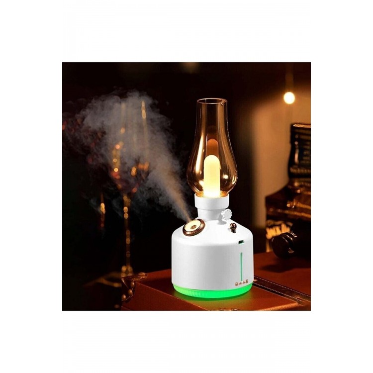 RGB Işıklı Şarjlı Ultrasonik Hava Nemlendirici | 280ml Aromaterapi Buhar Makinesi & Gece Lambası