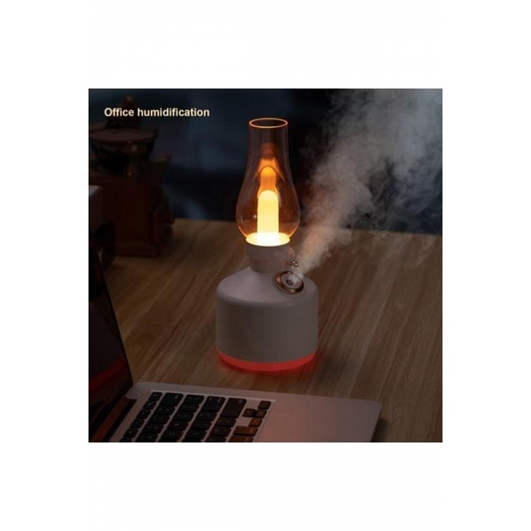 RGB Işıklı Şarjlı Ultrasonik Hava Nemlendirici | 280ml Aromaterapi Buhar Makinesi & Gece Lambası
