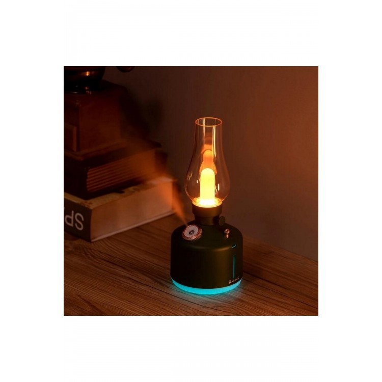 RGB Işıklı Şarjlı Ultrasonik Hava Nemlendirici | 280ml Aromaterapi Buhar Makinesi & Gece Lambası
