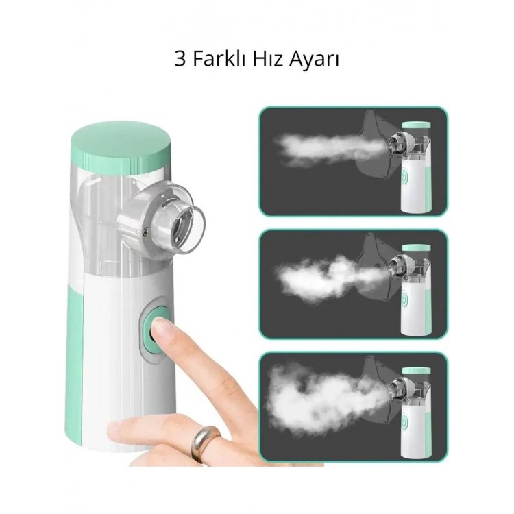 Taşınabilir Mesh Nebulizatör Şarjlı 3 Kademeli Sessiz Aeroterapi Cihazı – Çocuk & Yetişkin Uyumlu Taşınabilir Mesh Nebulizatör Şarjlı 3 Kademeli Sessiz Aeroterapi Cihazı – Çocuk & Yetişkin Uyumlu