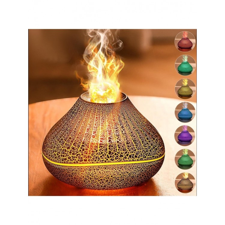 AteşTech 3D Volkanik Alev Hava Nemlendirici 160ML Buhar Makinesi Led Işıklı Gece Lambası AteşTech 3D Volkanik Alev Hava Nemlendirici 160ML Buhar Makinesi Led Işıklı Gece Lambası