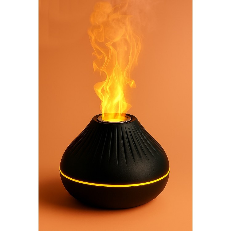 AteşTech 3D Volkanik Alev Hava Nemlendirici 160ML Buhar Makinesi Led Işıklı Gece Lambası AteşTech 3D Volkanik Alev Hava Nemlendirici 160ML Buhar Makinesi Led Işıklı Gece Lambası