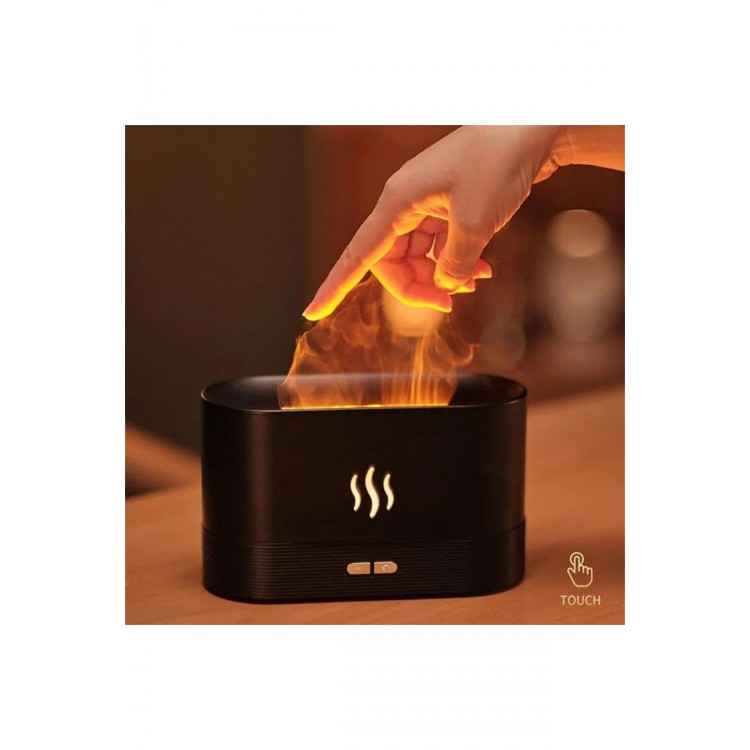 Ultrasonic Hava Nemlendirici Humidifier Buhar Makinesi Alev Efektli 3D Yağ Aroma Difüzör USB