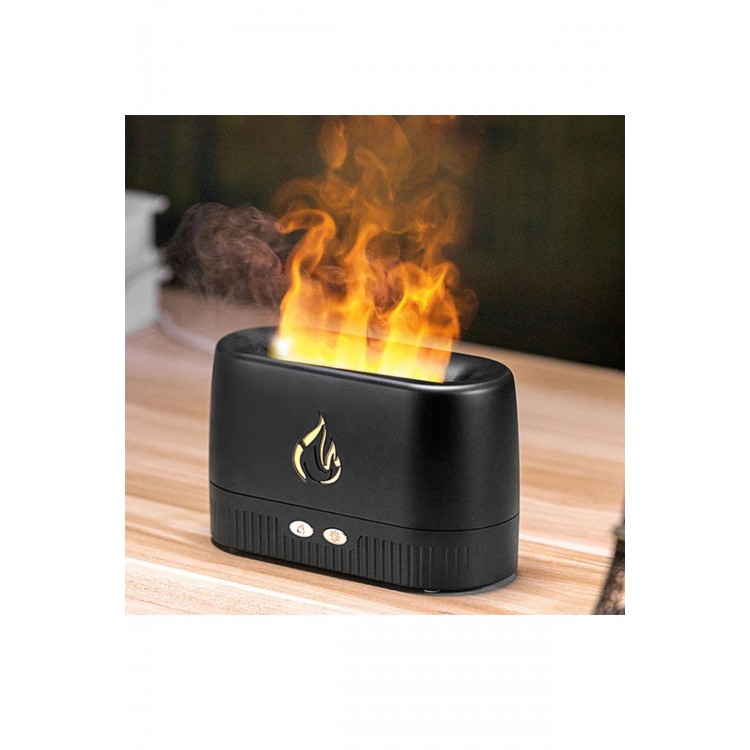 Ultrasonic Hava Nemlendirici Humidifier Buhar Makinesi Alev Efektli 3D Yağ Aroma Difüzör USB