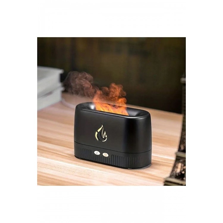 Ultrasonic Hava Nemlendirici Humidifier Buhar Makinesi Alev Efektli 3D Yağ Aroma Difüzör USB