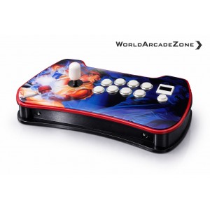 Profesyonel Arcade Stick - A Kalite Sanwa Kol + A Kalite Sanwa Tuş - Plexi Kasa ( 45x20x7cm )