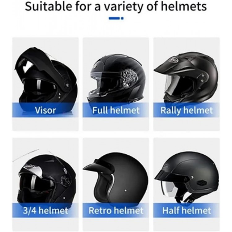 BT-31 Motosiklet Bluetooth Kask Kulaklık  İnterkom Dinleme Ve Konuşma Özellikli Su Geçirmez