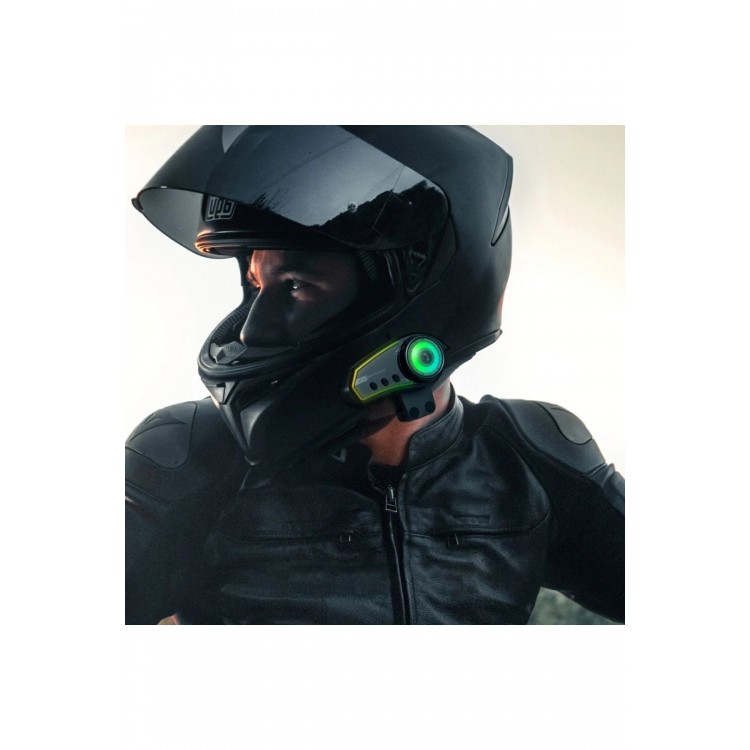 Bt35 Rgb Renkli Işıklı Ve Yüksek Sesli Bluetooth Motosiklet Kask  Kulaklık İnterkom 