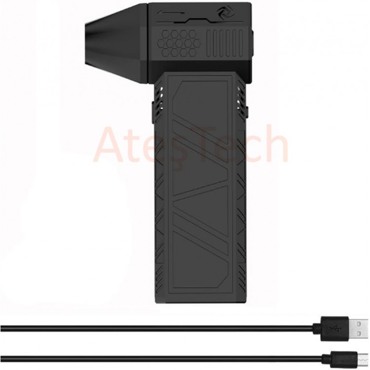 Sıkıştırılmış Hava Üfleyici 130000 RPM Turbo Fan – 4000mAh  Şarjlı Basınçlı Hava Püskürtme Cihazı