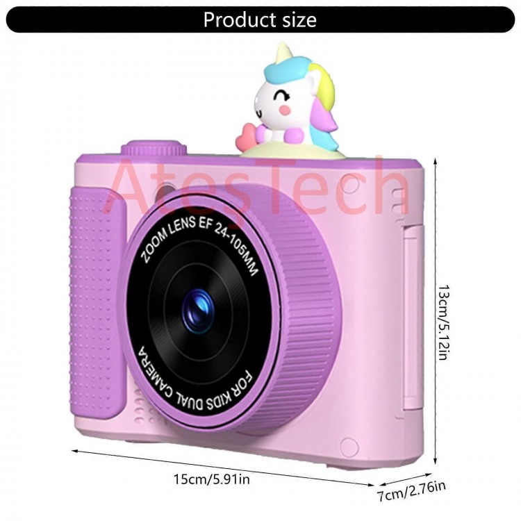 Çocuklar İçin  Dijital Fotoğraf Makinesi – 48MP | 1080P HD | Flip Ekranlı | 8x Zoom | Selfie Kamera