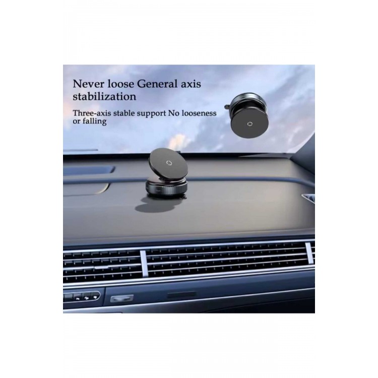 360° Dönen Manyetik Araç İçi Telefon Tutucu  Dikiz Aynası, Cam, Torpido Üstü ve Makyaj Aynası Uyumlu