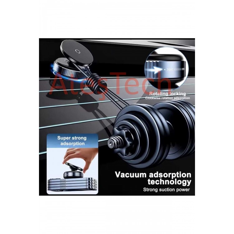 360° Dönen Manyetik Araç İçi Telefon Tutucu  Dikiz Aynası, Cam, Torpido Üstü ve Makyaj Aynası Uyumlu