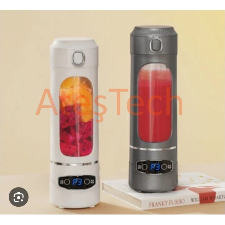 Taşınabilir Blender – Meyve Suyu, Smoothie ve Protein Shake İçin  Paslanmaz Bıçaklı • 3 Kademeli 