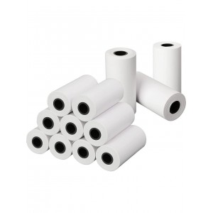 Çocuk Kamera Baskı Kağıdı, 12'li Rulo 57X30MM Çekirdekli Fotoğraf Baskı Termal Kağıt Ruloları