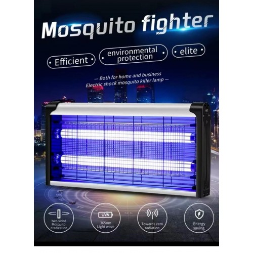 4w 2000 Volt Iki Ledli Sinek Öldürücü 2000V İkili Ledli Sinek Kovucu SivriSinek Savar Mor Işık