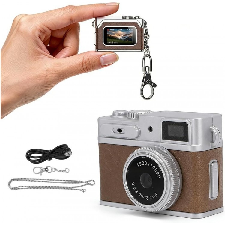 Mini Anahtarlık Dijital Kamera 1080P HD Video 3 MP Fotoğraf Çekimi Taşınabilir Retro Kamera G1