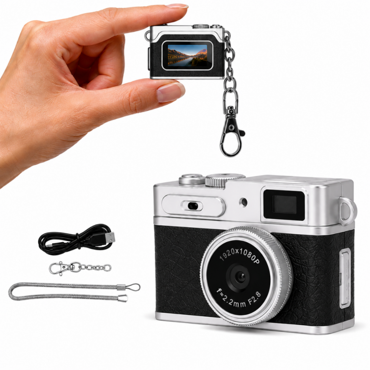 Mini Anahtarlık Dijital Kamera 1080P HD Video 3 MP Fotoğraf Çekimi Taşınabilir Retro Kamera G1