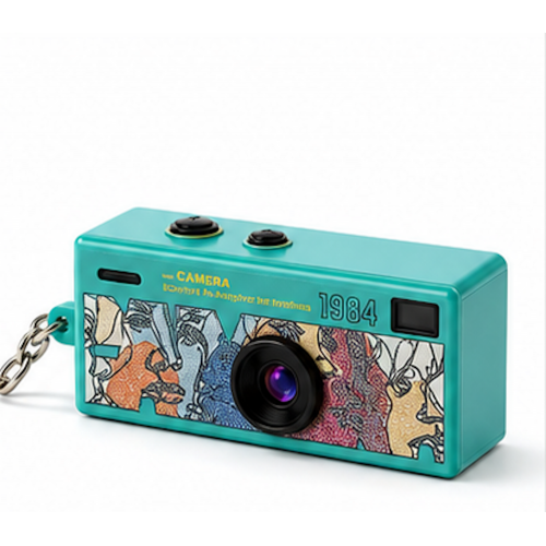Mini Dijital Fotoğraf Makinesi 12 MP 1080P HD Video Retro Filtreli Type-C Şarjlı Anahtarlık Kamera
